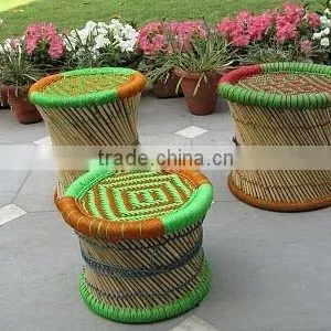 Outdoor Cane Stools thumbnail-1