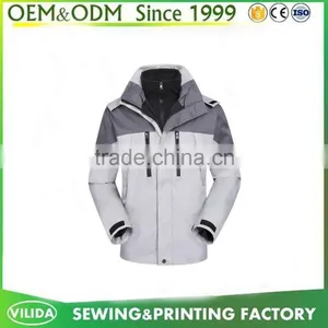 100% Ployester Men Waterproof Softshell Jacket,color Combination Windbreaker Jacket thumbnail-1