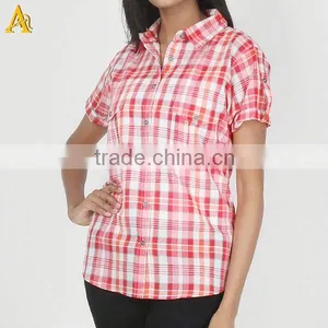 New York Wholesale T-shirts Red Women Casual Shirt thumbnail-1