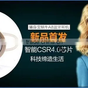 A8 Snail Earphone Mini Stereo Earphone Wireless Hidden Invisible Bluetooth Earphone in thumbnail-6