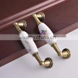 Wholesale High Quality Ceramic Handles and Knobs Kitchen Wardrobes Door Porcelain Modern Pulls Knobs thumbnail-3