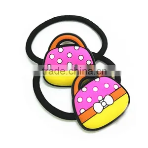 New Products Cute Cartoon Colored Soft Pvc Rubber Girls Hair Bands for Decorative thumbnail-3