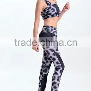 Leopard Print Girls Wearing Yoga Pants High Stretch Elastic Girls Wearing Yoga Pants thumbnail-2