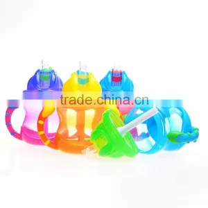 Hot Selling Food Grade Plastic Non-spilling Baby Training Cup thumbnail-5