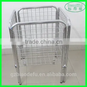 Adjustable Storage Bin Rack Wire Storage Basket With Wheels thumbnail-1