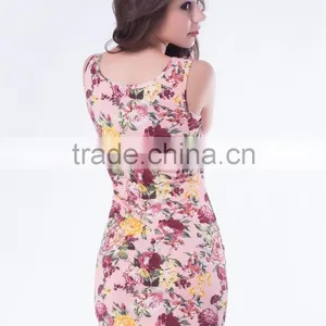 Soft-touched Material Front Zipper Beautiful Type Mature Women Dress Photos thumbnail-1