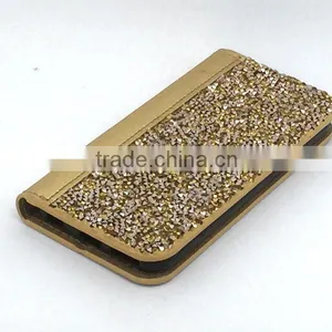 High Quality PU Diamond Wallet Mobile Phone Case for Apple Iphone 7 6 5 4 Plus thumbnail-5