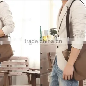 Canvas Travel Shoulder Bag for Men thumbnail-1