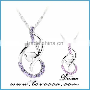 2016 Fashion Heart Shape Silver Pendants Lady Pendant 925 Silver Necklace thumbnail-5