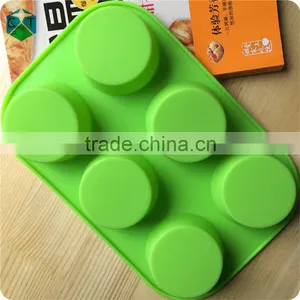CTBED115 6 Hole Cylinders Handmade Soap Mould Green Color thumbnail-4