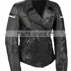 Motorcycle Lady Touring Leather Jackets thumbnail-1
