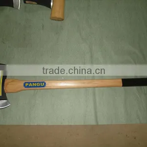 Axe, With Double-bit , A620 Type, Weighs 3.5lbs With Wooden Handle, Drop-forged Carbon Steel Head, 47-55HRC Heat Treatment thumbnail-2