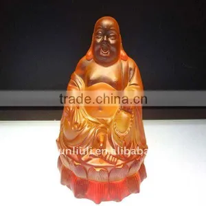 WF017 Crystal Buddha Statues--happy Buddha Statue thumbnail-1