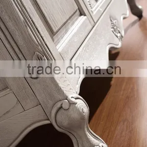 European Style Wood Bathroom Vanity Exquisite Carved Beige Solid Wood WTS804 thumbnail-5
