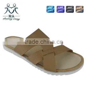 New Fashion PU Lining Cross Strap Ladies Slipper and Shoes thumbnail-4