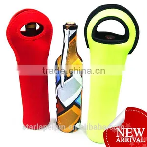 Manufacture Custom Neoprene Wine Bottle Cooler Sleeve thumbnail-1