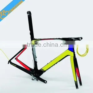Free Shipping 2015 Newest Multi-color Carbon Fiber Road Bike Frame Chinese Bicycle Frame Road Carbon Frame Size XS/S/M/L/XL thumbnail-5