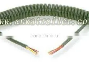 5-Pin TPU Trailer Spiral Electrical Cables Without Plugs thumbnail-1