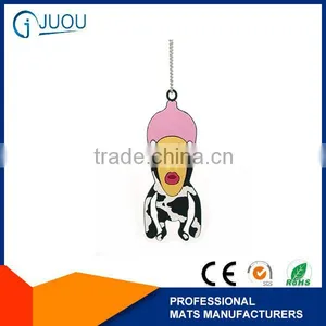Hot Selling Cartoon Character Water Filled Custom Soft Pvc Keychain thumbnail-1