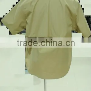 OEM Men's Poplin Khaki Short Sleeve Work Shirt thumbnail-2