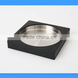 DCA009120 Stainless Steel and Rubber Square Ashtray, 15cm Square Ashtray thumbnail-2