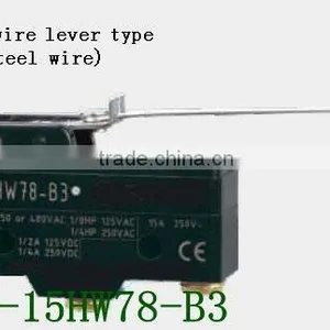 110 Steel Wire Lever Micro Switch Snap Action Switch RZ-15HW78-B3 thumbnail-1