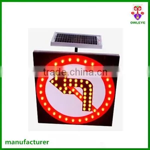 No Pedestrian Crossing Solar Powered Led Traffic Signs thumbnail-3