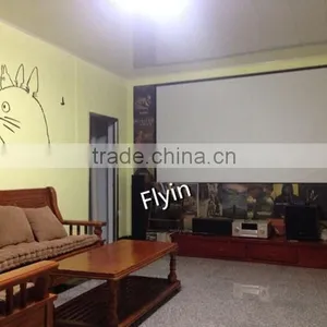 100 Inch 16:9 Ratio Manual Fabric Projection Screen Projector Screen thumbnail-3