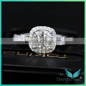 Custom Moissanite Jewelry Cheap Best Forever Brilliant Moissanite Youtube Moissanite 4 Carat Moissanite Ring thumbnail-4