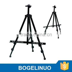 in Stock 52-153cm Folding Metal Black Tripod Easel Artist Painting and Sketch Easel Display Stand thumbnail-1