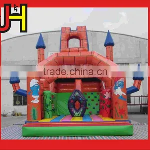New Style Kids Castle Inflatable Slide With Jumping for Sale thumbnail-4