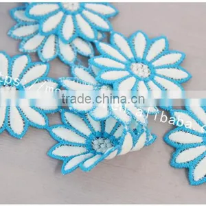 New Arrival 5cm Width Polyester Embroidery Lace Flower for Dress thumbnail-5