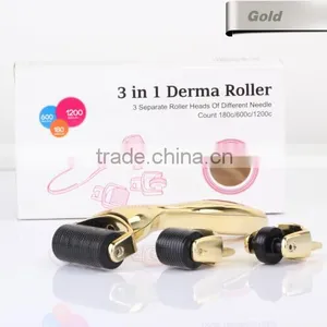 DERMA 3 In 1 Kit Derma Roller Titanium 180/600/1200 Needles Skin Care Kit thumbnail-5
