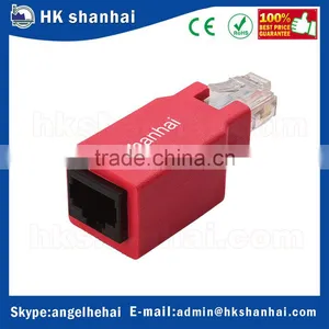 High Speed Network Male to Female Ethernet Rj45 Connector Low Price Cat 5e Cat 6 Ethernet Crossover Adapter Extension Cable thumbnail-2