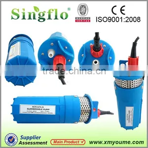 Singflo dc 70 Meters Lift Deep Well Price Solar Submersible Pump for Agriculture thumbnail-2