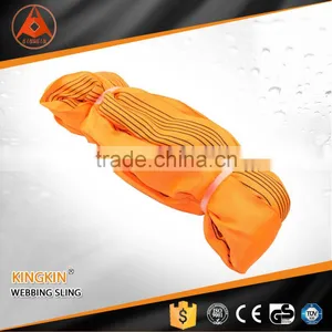 5 Ton High Quality Red Color Code Flat Webbing Sling/ Round Webbing Sling/ Webbing Sling for Lifting thumbnail-3