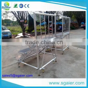 Folding Aluminium Easy Move Choral Stage With Wheels thumbnail-6