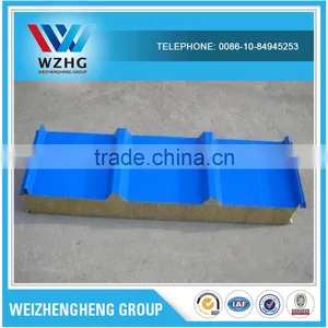 Best Selling Products Rockwool Roof Sandwich Rockwool Insulation Sandwich Panel thumbnail-6