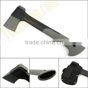 Stainless Steel Camping Axe With TPR Cover Fiberglass Handle thumbnail-2