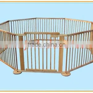 2015 Safety Care Wooden Folding Baby Playpen Wooden Beech Baby Playpen thumbnail-6