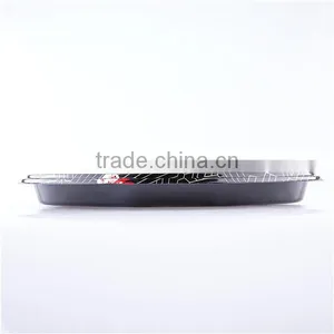Big Round Black Plastic Disposable Food Sushi Tray thumbnail-3