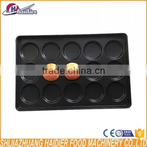 15 Grooves Aluminum Alloy Teflon Coated Non-stick Round Bread Baking Pan/hamburger Baking Tray thumbnail-2