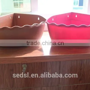 Decorative Plastic Ceramic Hanging Flower Pots thumbnail-1