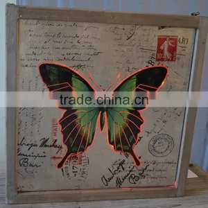2016 New Style Anqitue LED Lighted Wooden Picture Frame With Inductive Switch thumbnail-3