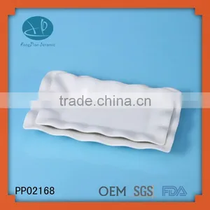 Bulk White Wave Ceramic Dinner Plates Set,ceramic Dinner Plates,ceramic Decorative Plates thumbnail-1