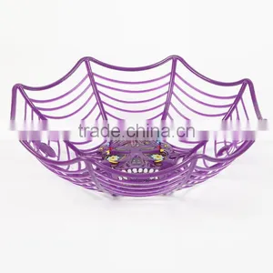 Halloween Colorful Plastic Spider Basket For Sales thumbnail-3