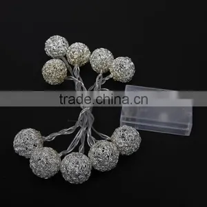 Christmas Led Light Battery Operated Led String Lights Aluminium Ball thumbnail-2