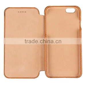 2017 High Quality New Design Real Leather Phone Leather Case, Leather External Have Card Slot Wallet For IPhone6 thumbnail-3