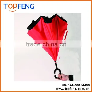 Reverse Umbrella C Hook Handle Double Layer Reverse Umbrella Double Layer Umbrella thumbnail-1