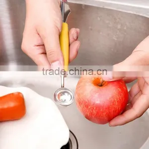 Wholesale Stock Dual Purpose Stainless Steel Wave Dig Flesh Knife thumbnail-3